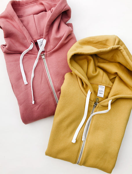 The Everyday Basics ~ Unisex Full Zip Hoodies