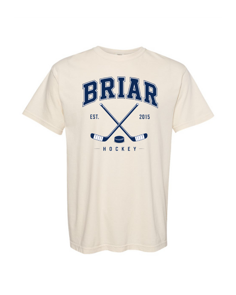Briar University Hockey Logo w/Sticks
