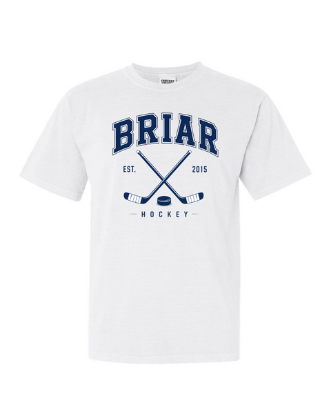 Briar University Hockey Logo w/Sticks