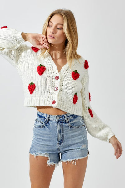 The Berry Sweet Cropped Cardi