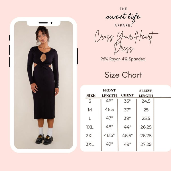 Cross Your Heart Midi Dress