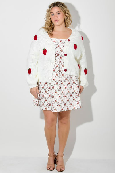 The Berry Sweet Cropped Cardi