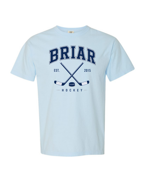 Briar University Hockey Logo w/Sticks