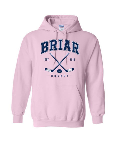 Briar University Hockey Logo w/Sticks