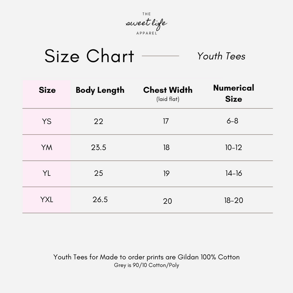 Custom Listing - Youth Sizes