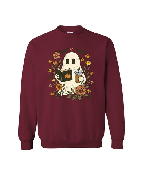 Floral Reading Ghostie