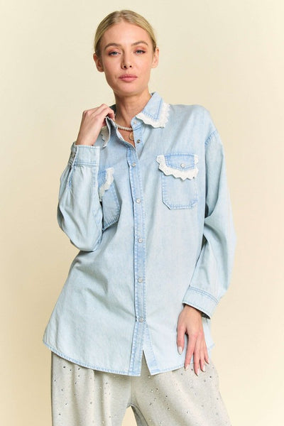Darling Denim Button Up