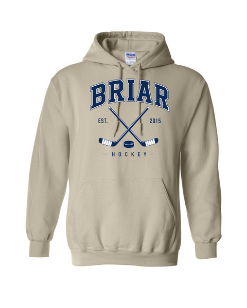 Briar University Hockey Logo w/Sticks