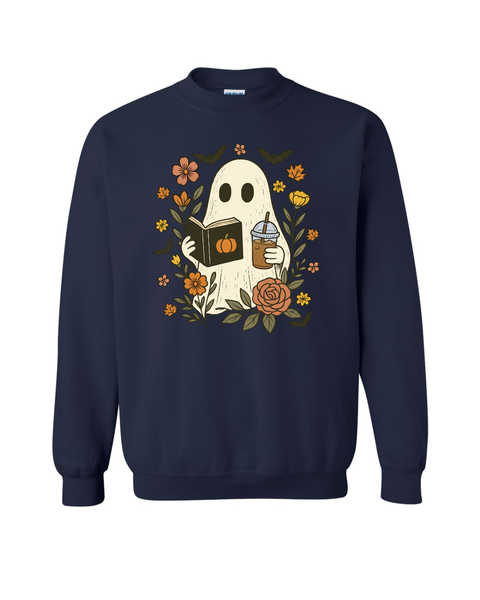Floral Reading Ghostie