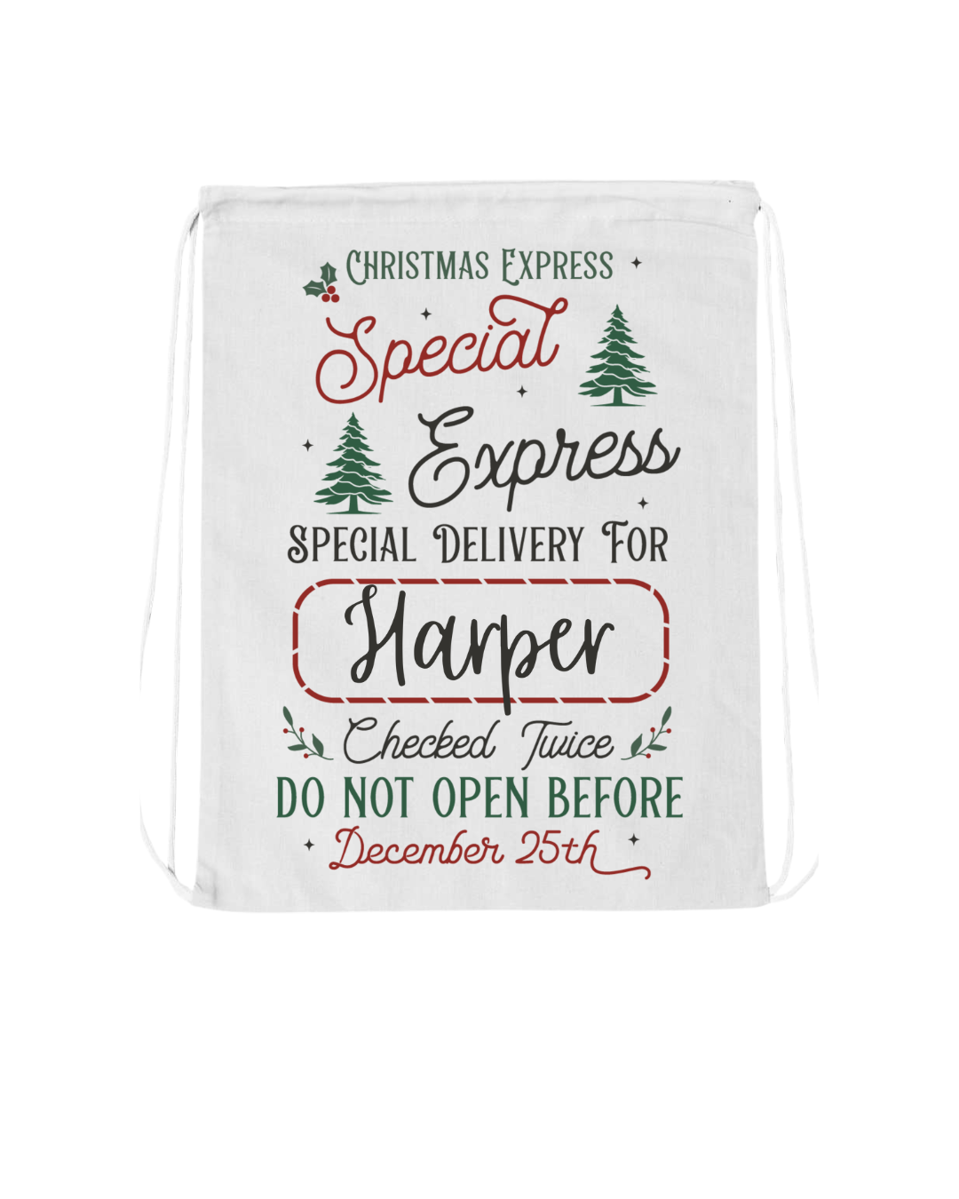 Reuseable Holiday Gift Bags- Custom Options