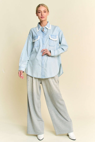Darling Denim Button Up