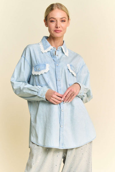Darling Denim Button Up