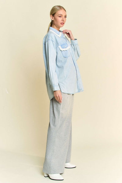 Darling Denim Button Up