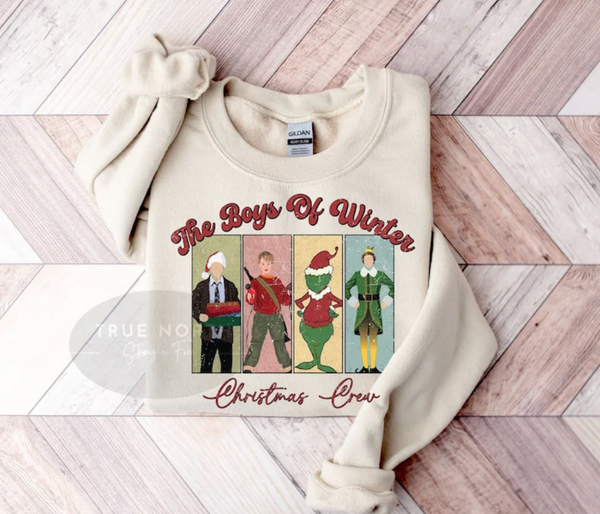 Boys of Winter Christmas Crew~ Adult Unisex