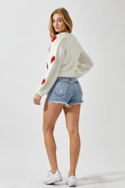 The Berry Sweet Cropped Cardi