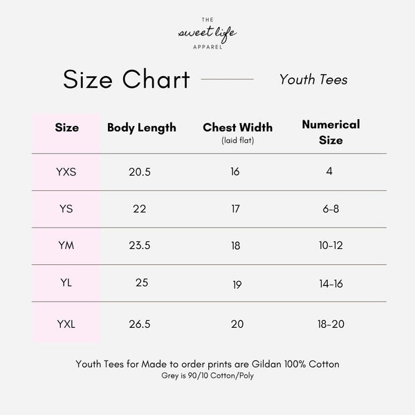 MSLL T-shirts - Youth Sizes