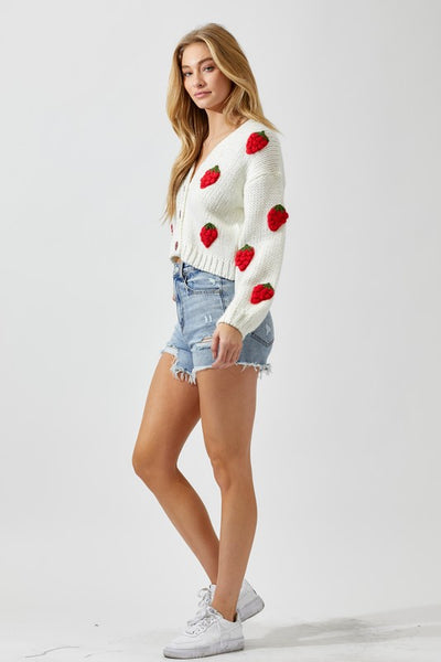 The Berry Sweet Cropped Cardi