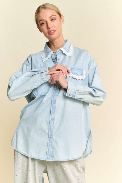 Darling Denim Button Up