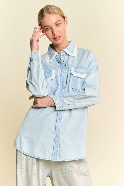 Darling Denim Button Up