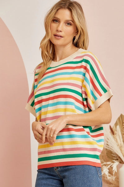 Wear the Rainbow Dolman Top