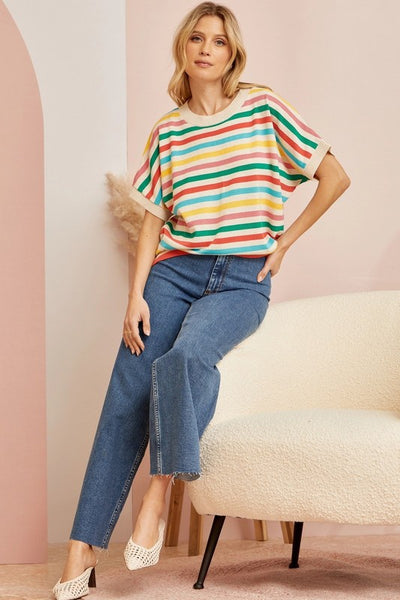 Wear the Rainbow Dolman Top