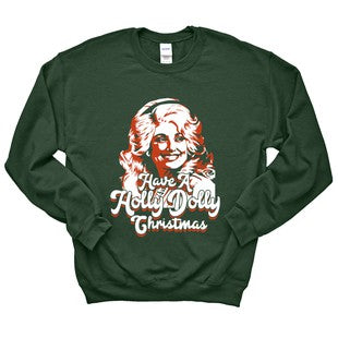Holly Dolly Christmas Pullover