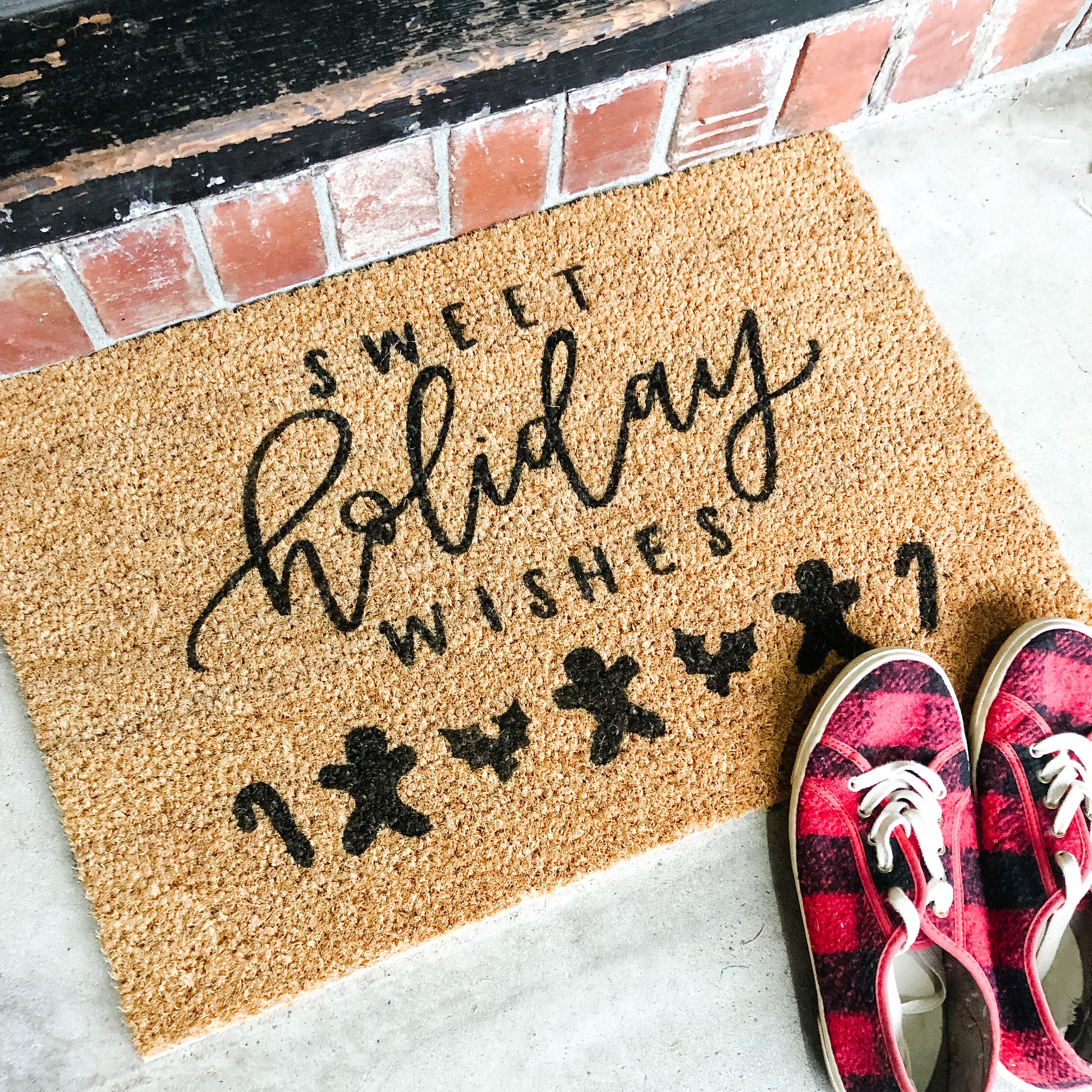 Sweet Holiday Wishes Doormat
