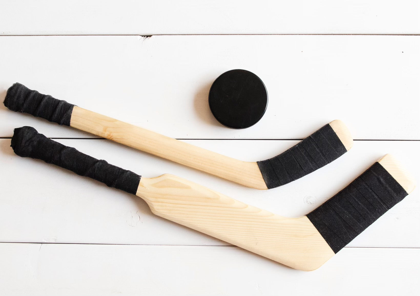 Wooden Play Hockey Sticks by BHive Woodworking