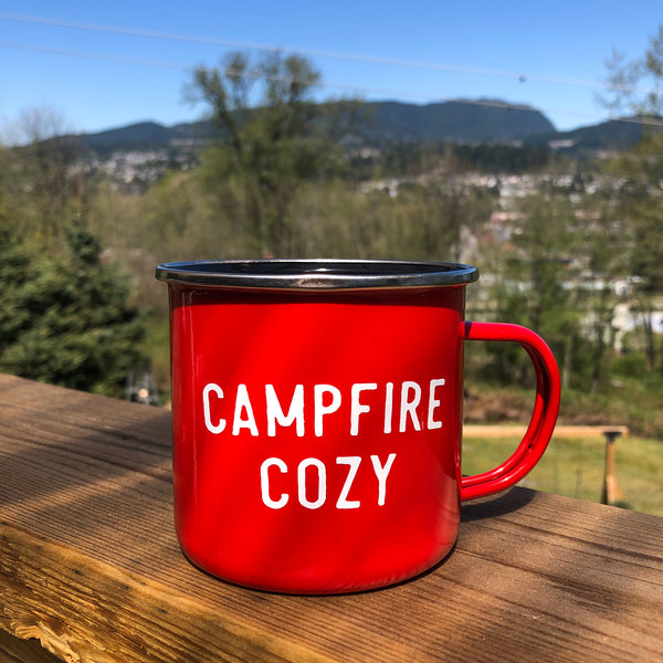 Campfire Cozy Enamel Mug