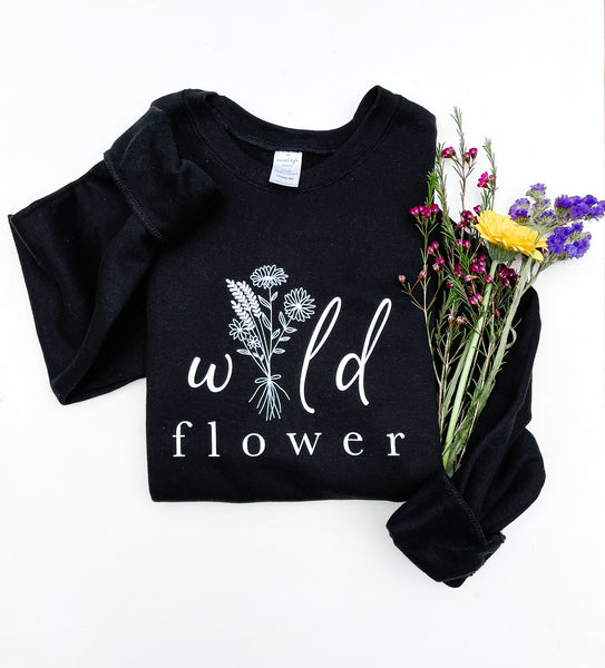 Wild Flower Crewneck Pullovers