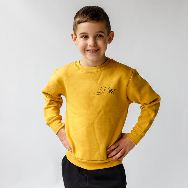 Bee Sweet Gold Crewneck Pullovers ~ Children's