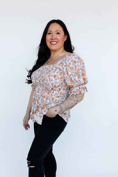 Groovy Baby! Vintage Print Floral Top