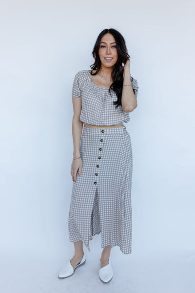 Perfect as a Picnic Gingham Crop Top