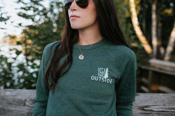 Let's Take this Outside Raglan Pullover